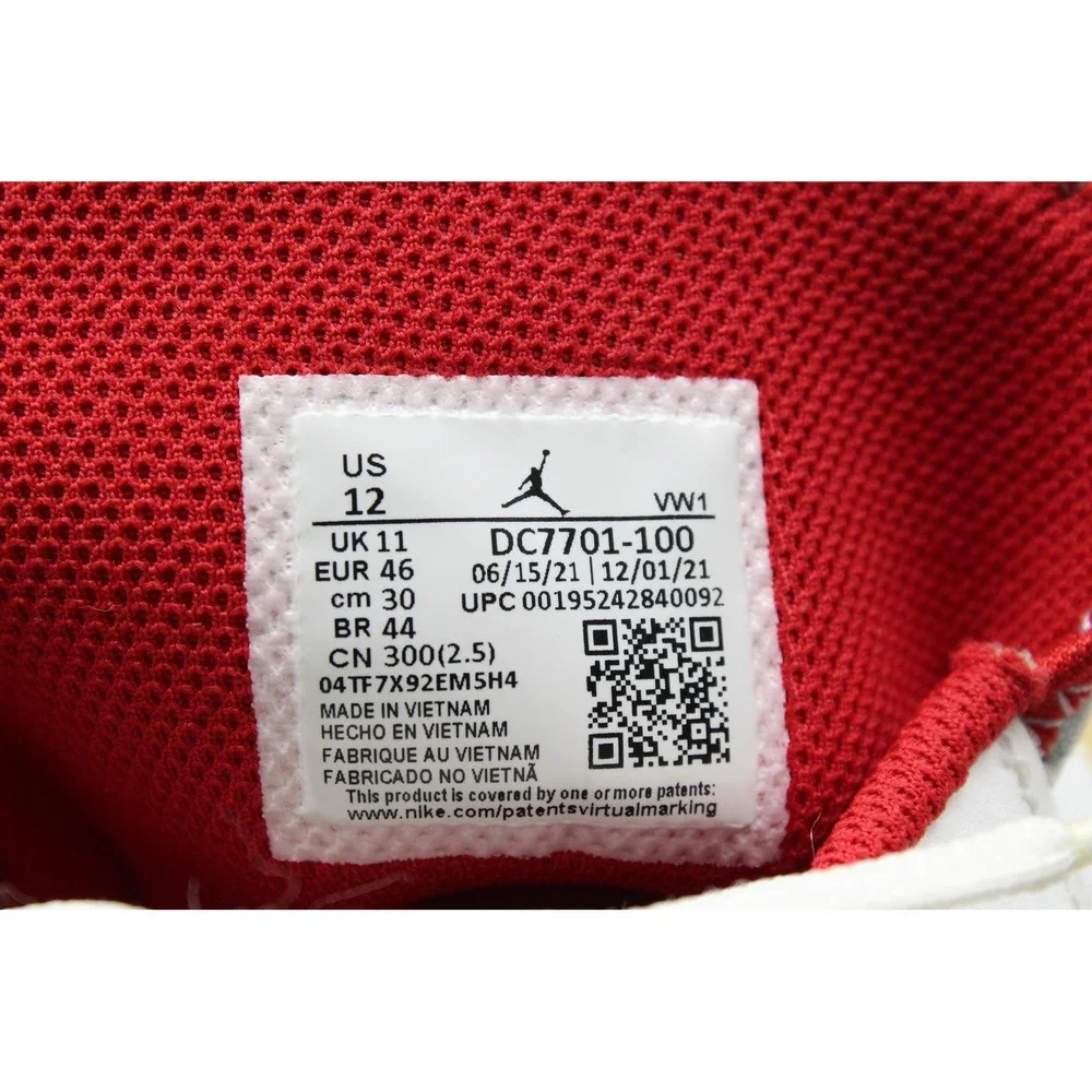 Jordan Westbrook One Take 3 White University Red DC7701-100 Mens 12